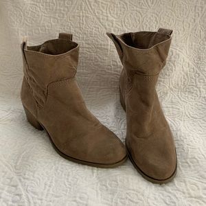 Tan ankle boots